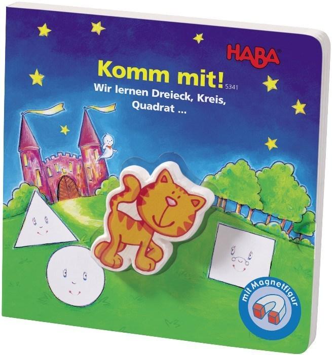 Игрушка-книжка "Геометрические фигуры", на немецком языке, Haba (5341)